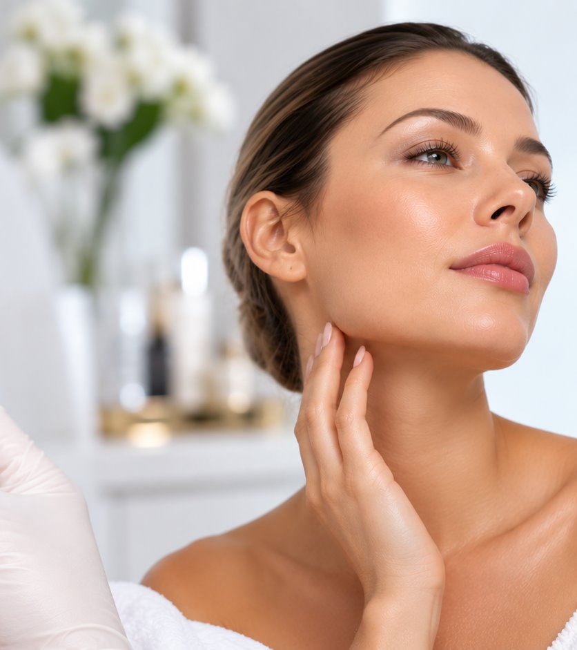 Chin filler for profile balance and projection at a Putney clinic in London