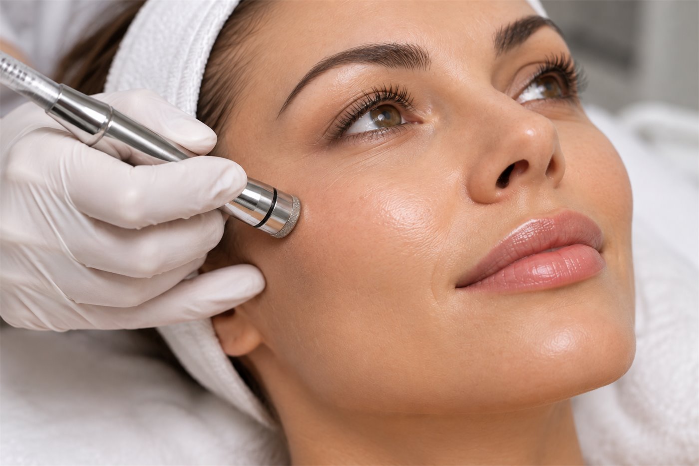 Softened jaw width after facial slimming treatment in Putney, south west London